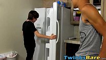 video rosedaniel kyler moss takes a spin on robbies cock in the kitchen porn