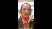 video flight attendant uses inflight wifi to cam on camsoda porn