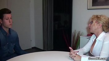 video ja horny mom helps young boy with his first fuck porn