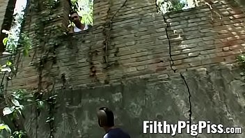 video homo thugs ass fuck and takes a piss on each other outdoors porn