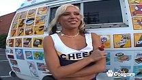 video cheerleader kacey jordan wraps her big meaty pussy lips around the cream mans ding dong porn