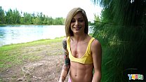 video yngr skinny teen roxy rider gets fucked outdoors porn