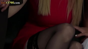 video black cfnm bride wanking dick in this erotic threesome porn