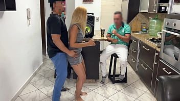 video friend lends me his beautiful girlfriend to dance but my cock rised when she started rubbing her ass in front of porn