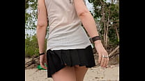 video teasing at the beach porn