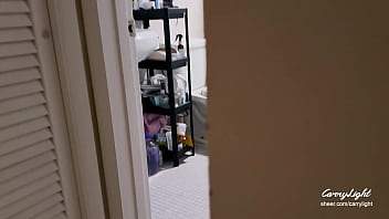 video step mom caught step son jerking off and helps to cum quick on her pussy while her husband is home porn