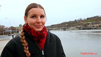 video cum inside a girl with a european braided hairstyle porn