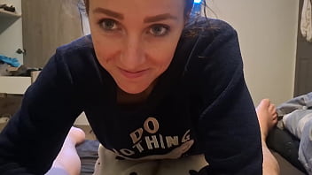 video swallowing cum after delicious blowjob porn