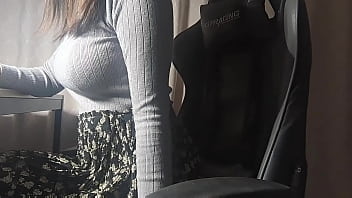 video a busty girl gets hot down there while studying and cant help but do something pleasurable porn