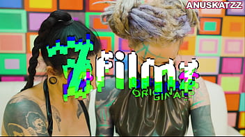 video inked girl anuskatzz fetish latex anal play with morea black pussy licking fisting until squirt pov porn