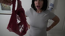 video i caught my horny 18 year old stepson masturbating on my dirty panties porn