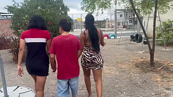 video sex in a public park an old man and two young busty women with big asses real amateur homemade threesome porn