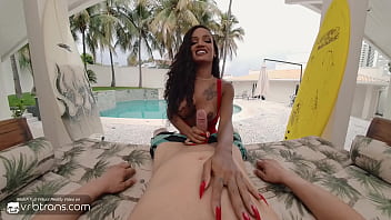 video vrb trans sexy brazilian shemale rides your dick bareback after surfing pt1 porn