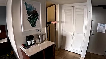 video filmed on new years day at my hotel my photographer tied me to the bed bondage lite stuck his dick in my mouth porn
