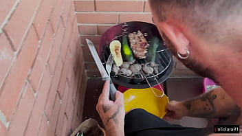 video italian couple blowjob under table after eating deep creampie pov porn
