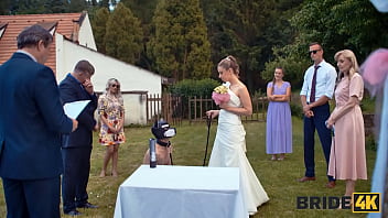 video bride4k blonde bride with natural tits enjoyed a good fuck on her kinky wedding porn